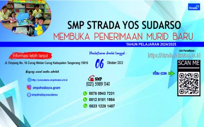 Penerimaan Murid Baru  SMP Strada Yos Sudarso Tahun Ajaran 2024-2025